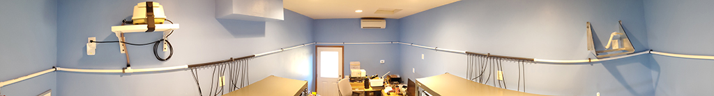 A panoramic shot of the entire air sweep. The entire central air system can be seen in this photograph.